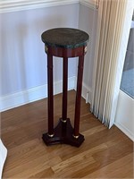 Heavy marble top plant stand