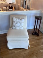 Vintage hickory & white accent chair (stained)