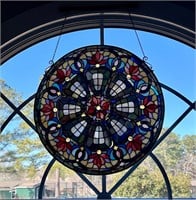 Tiffany-style Victorian stained glass
