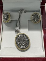 ITACAST NECKLACE AND EARRING SET