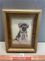 LITTLE PUPPY FRAMED PICTURE
