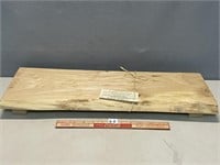 23 INCH WESTERN MAPLE FOOTED LIVE EDGE SERVING