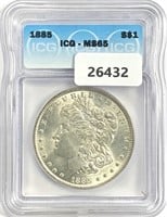 1885 Morgan Silver Dollar MS-65