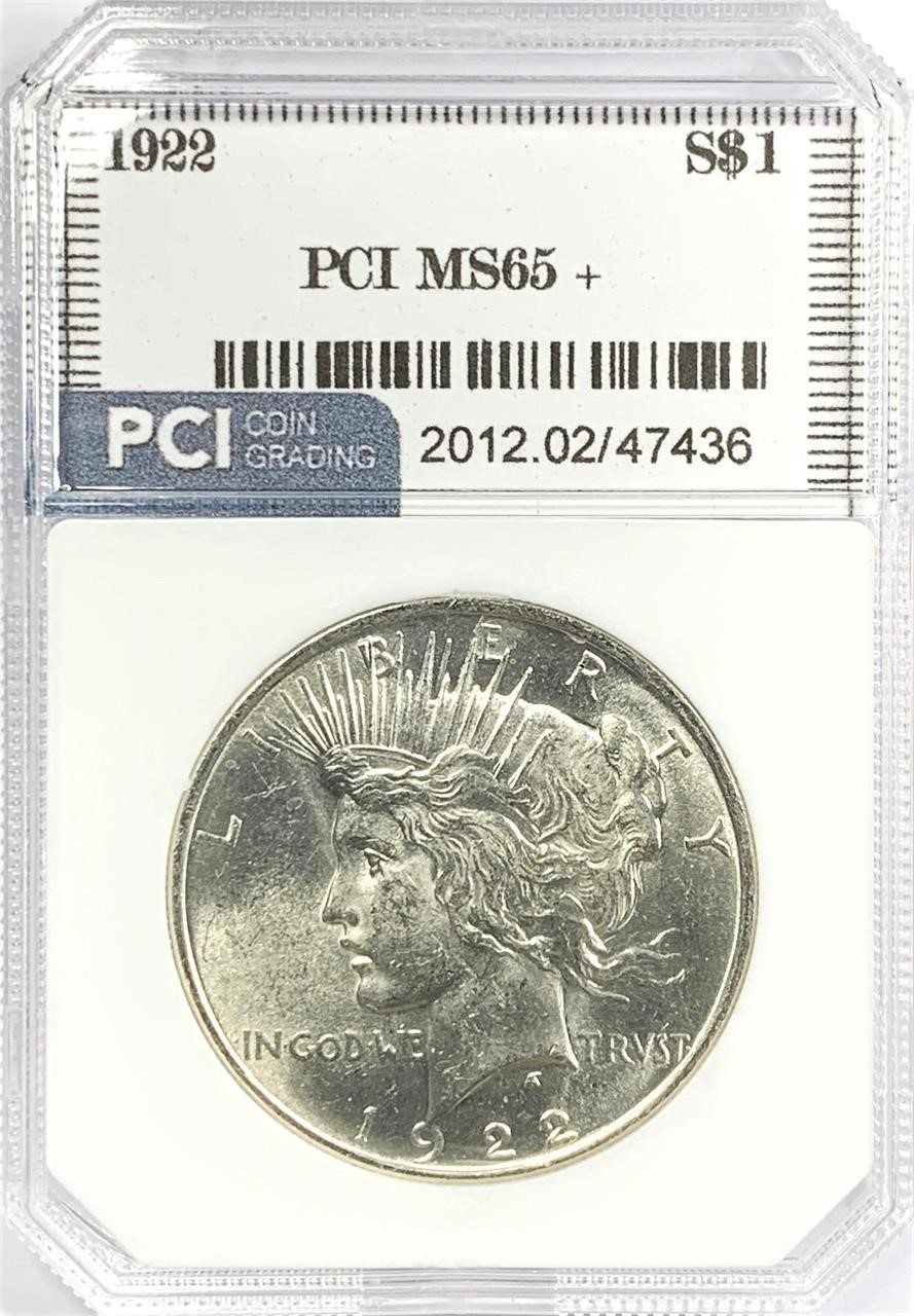 1922 Silver Peace Dollar MS-65 +