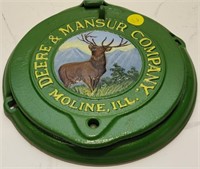 Deere & Mansur Company Cast Iron Plate
