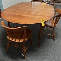 Table & 3 Boling Chairs