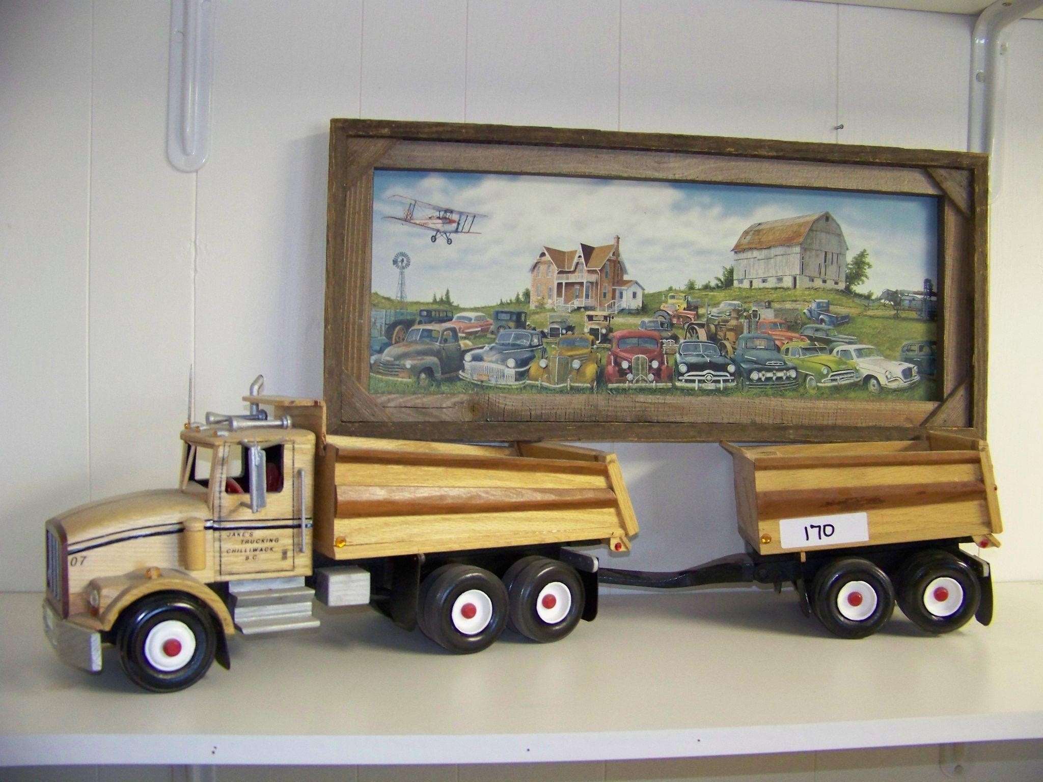 Wood Framed Picture & Truck