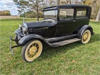 1928 Ford Model  A  Car, Title, driver, restored