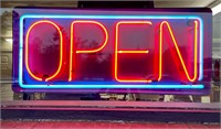Lighted OPEN Sign 34”x15x7”