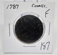 1787 Connecticut Copper F
