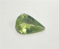 Natural .60 Ct Pear Cut Green Peridot Gemstone