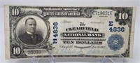 $10 National Currency 1902 Clearfield National