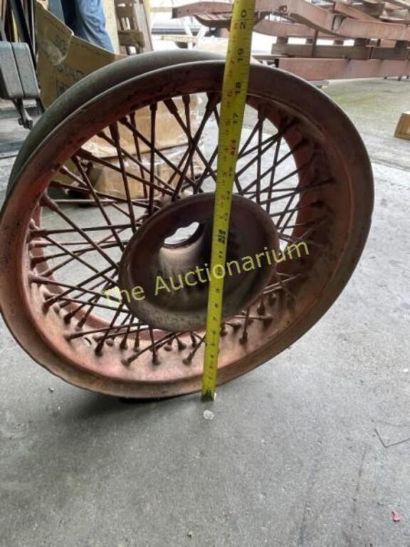 Vintage spoked wheel
