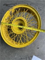 Single Yellow color spoked wheel