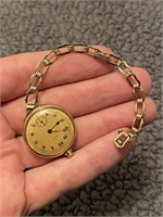 1918 Elgin 7 Jewel Pocket Watch W/ Chain