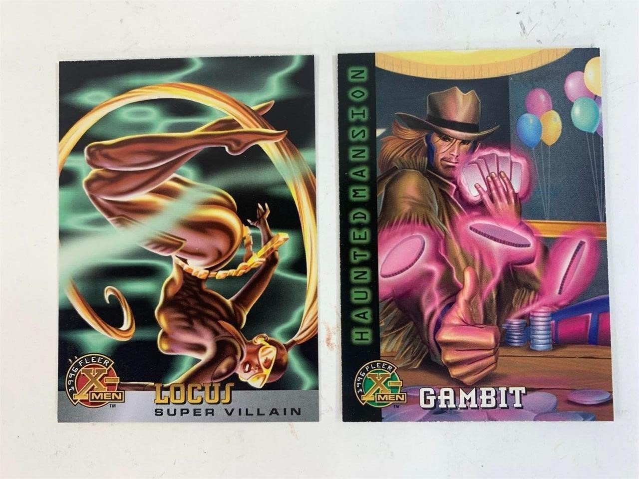 Fleer X-Men Locus and Gambit cards