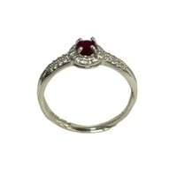 Natural .30ct Oval Ruby Ring
