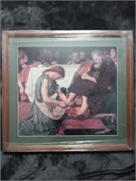 Jesus Washing Peters' Feet Framed Print