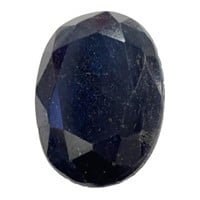Natural Oval Cut 420ct Hand Carved Blue Sapphire