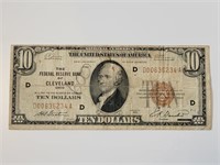 $10 Federal Reserve Cleveland FR-1860d