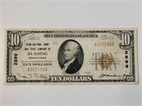 $10 National Bank Reading FR-1801-1