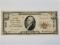 $10 National Bank Scranton FR-1801-1