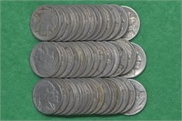 3 Rolls of Buffalo Nickels