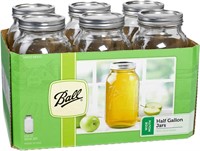 Ball Wide Mouth 64oz Half Gallon Mason Jars