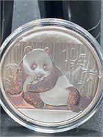 2015 ONE OUNCE PANDA SILVER COIN