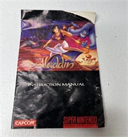 Super Nintendo Aladdin Game Manual Only