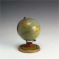Antique Tin World Globe Pre 1930
