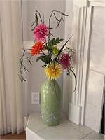 Lovely vase and faux flowers