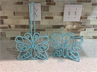 Napkin and paper towel holder butterflies