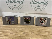 3 Nintendo 64 game paks