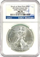 2013-W Silver Liberty Eagle MS-70 [Early Release]