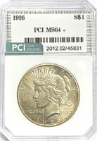 1926 Peace Silver Dollar MS-64 +