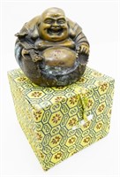 Small Brass Buddha Statue in Box