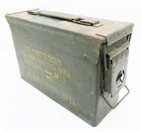 Vintage Metal Military Ammo Box