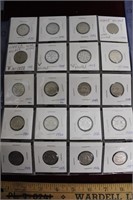 1930s-50s Canadian 5 Cent Coins