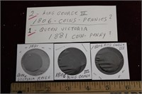 Early 1800s  King George & Queen Victoria Coins