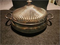 VTg. Silverplate Covered Dish