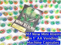 161 NOS Vintage Vending 1" Capsules Mini Alien