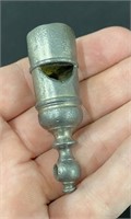 Early Pewter Train ? Whistle