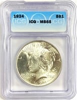 1924 Peace Silver Dollar MS-65