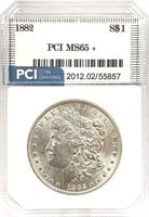 1882 Morgan Silver Dollar MS-65+