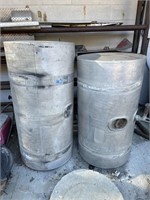 Two fuel tanks for large trucks