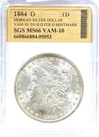 1884-O Morgan Silver Dollar MS-66 VAM-10