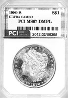 1880-S Morgan Silver Dollar MS-67 DMPL