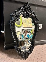 Black Lacquer Decorative Mirror