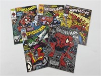 MARVEL COMICS SPIDERMAN NO. 1 - 5 COMIC BOOKS
